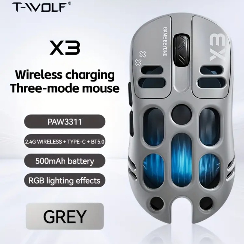 TWOLF X3 MOUSE KABLOLU KABLOSUZ ŞARJLI