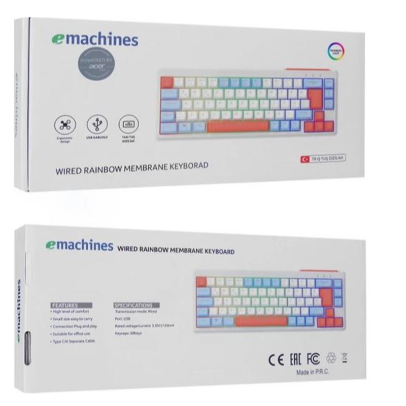 ACER EMACHİNES 810 RGB KLAVYE BEYAZ