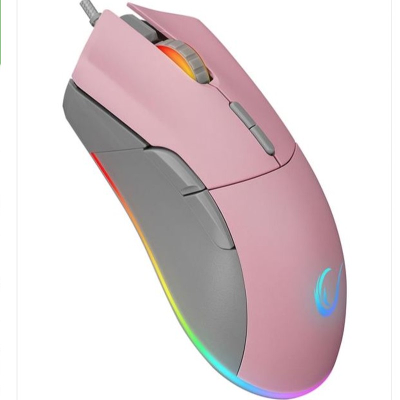 RAMPAGE COMPACT MOUSE PEMBE RGB