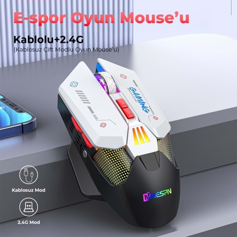 MKESPN W19 GAMİNG MOUSE MAKRO